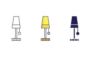 Lamp vector icon