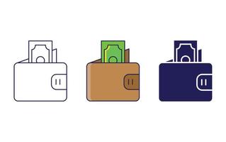 Wallet vector icon