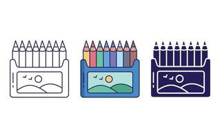 Colour Pencil vector icon