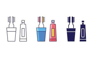 Tooth paste vector icon