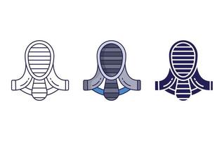 Fencing Mask vector icon