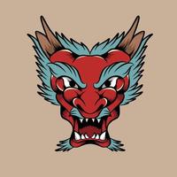 vector monster head illustration suitable for branding needs and so on