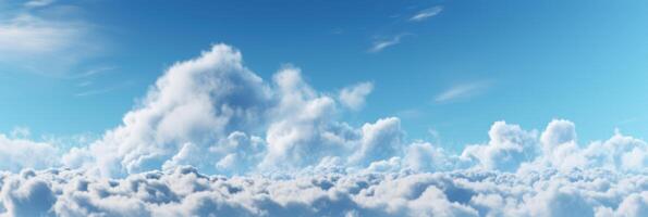 Blue sky with cloud background, Beautiful sky for summer time. photo