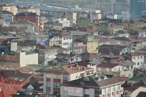 alto ángulo ver de Estanbul ciudad edificios foto