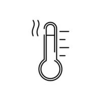 Global Temperature Icon. Global warming. Thermometer EPS10. vector