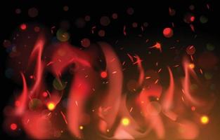 Fire Flare Effect Background vector