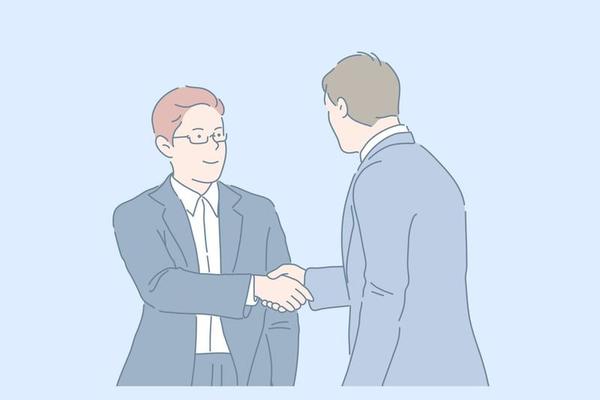 Handshake, partnership, deal concept.