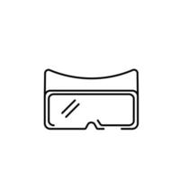 VR line icon. High quality black outline logo for web site design and mobile apps. Vector icons on a white background.