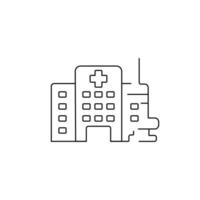 Coronavirus concept. vaccine syringe. quarantine, Covid-19, Vector line icon on white background. Hospital.