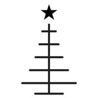 Classic Christmas Trees icon. Vector happy new year party design.