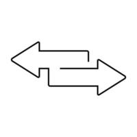 continuous thin line icon of directions vector. vector