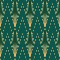 patrón sin costuras art déco vintage. formas geométricas de oro de arte lineal. ilustración vectorial de adornos modernos. fondo elegante retro gatsby para tela, papel tapiz o envoltura vector