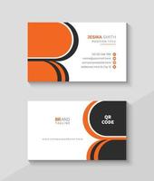 Abstract business card, Modern visit card, Corporate name card vector