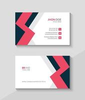 Clean and minimal business card, Modern name card design template vector