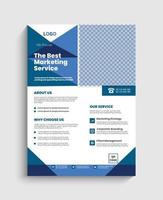 Corporate business flyer design template vector