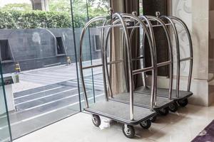 hotel luxury trolley barrow silver chrome photo