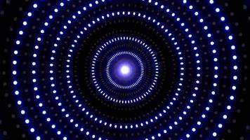 tremeluzente azul cor círculo ponto luzes sobreposição fundo vj ciclo video