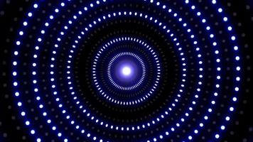 Flickering Blue Color Circle Dot Lights Overlay Background VJ Loop video