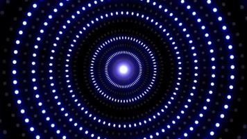 Flickering Blue Color Circle Dot Lights Overlay Background VJ Loop video