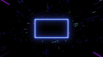 cyber sci fi teknologi mönster ram logotyp Platshållare video
