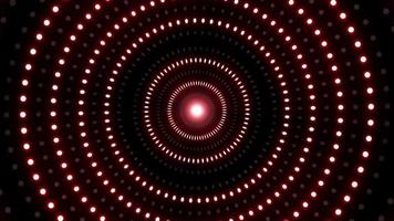 Flickering Red Color Circle Dot Lights Overlay Background VJ Loop video