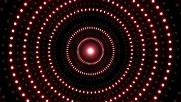 Flickering Red Color Circle Dot Lights Overlay Background VJ Loop video