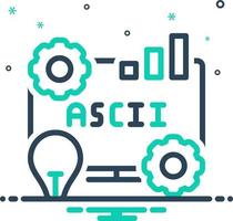 mix icon for ascii vector