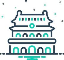 mix icon for beijing vector
