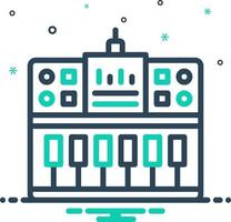 mezcla icono para midi vector