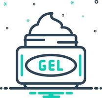 mix icon for gel vector