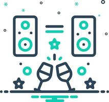 mix icon for bar vector