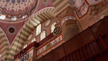 Turkey Istanbul 12 January 2023. low angle view of Mihrimah Sultan Mosque. video