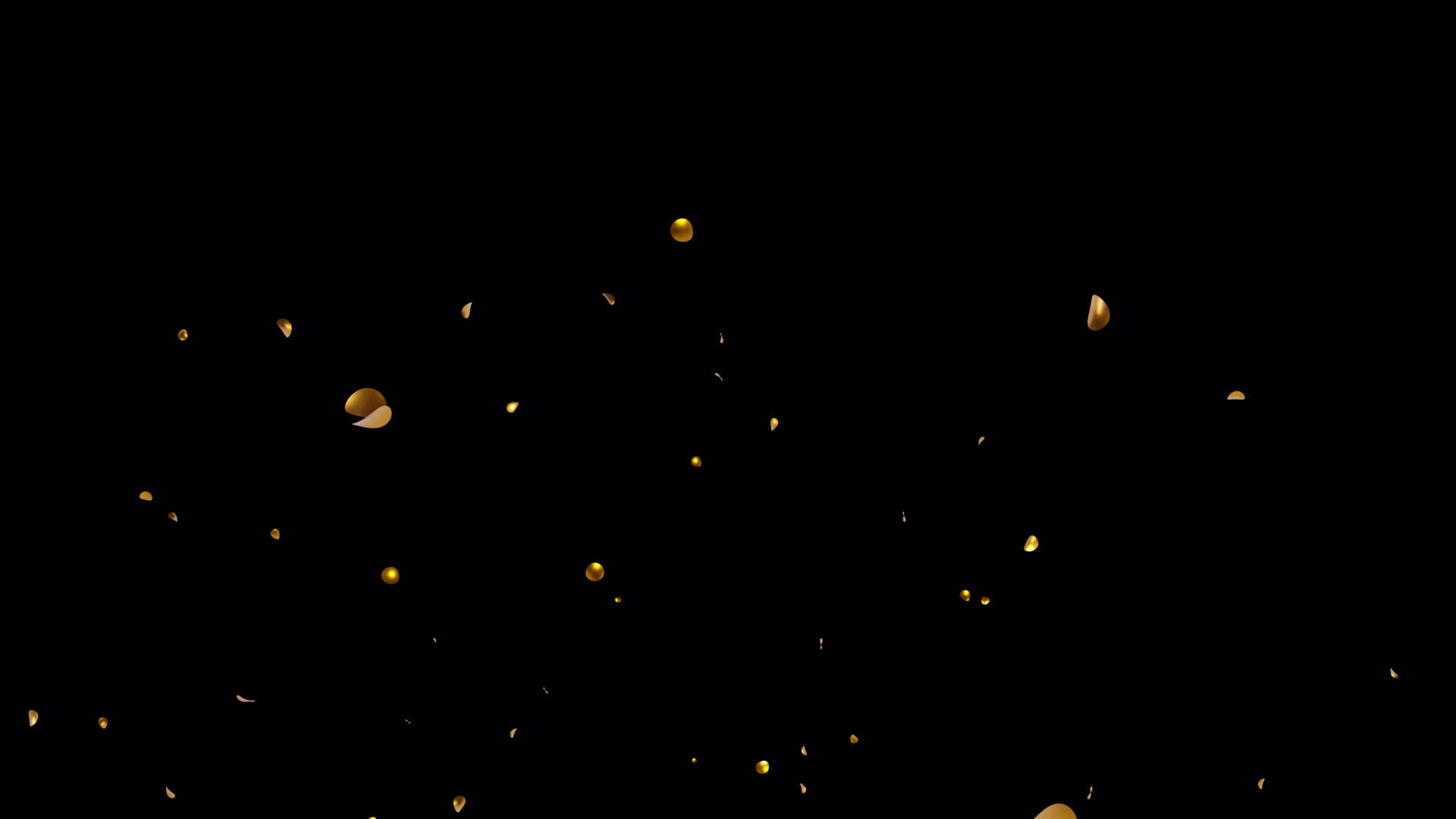 Gold Confetti Blast Explosions with Alpha channel 23148844 Stock Video