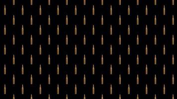 Bullet pattern are arranged in a grid pattern with alpha channel video