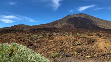 hora lapso de el teide nacional parque. tenerife, canario islas, España video