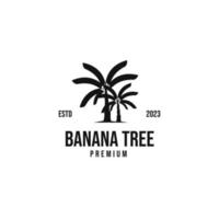 Flat banana tree logo design vector concept illustration idea