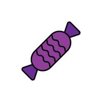 candy icon. filled outline icon. vector
