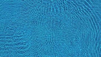 Topview from a drone over the surface of the pool video