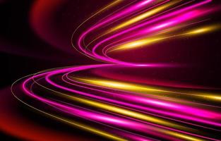 Neon Speed Lights Effect Background vector