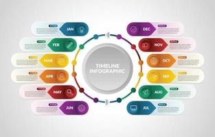 Timeline  Infographic Background Illustration vector