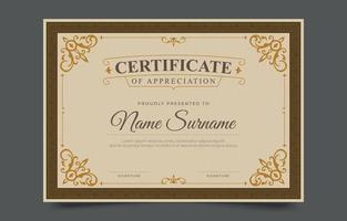 Classic Certificate Template vector