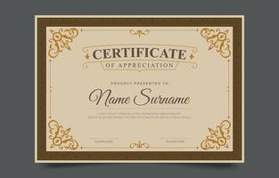 Classic Certificate Template vector