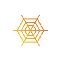 spider web. gradient icon. vector
