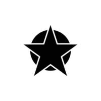 star icon. solid icon. vector