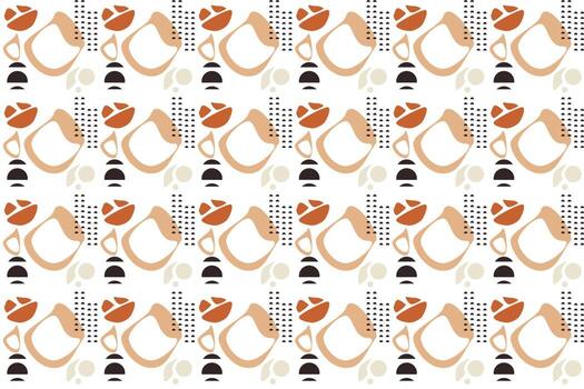 resumen geométrico boho patrón, presentando natural formas en un minimalista nórdico estilo, limpiar líneas y geométrico formas Perfecto para creando minimalista huellas dactilares, textiles, y fondos de pantalla vector