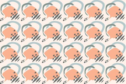 resumen geométrico boho patrón, presentando natural formas en un minimalista nórdico estilo, limpiar líneas y geométrico formas Perfecto para creando minimalista huellas dactilares, textiles, y fondos de pantalla vector