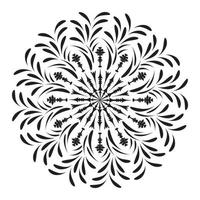 diseño de arte mandala en círculo. diseño de mandala simple arte de mandala floral hermosa obra de arte de mandala vector