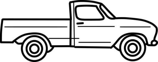 The van outline vector