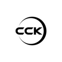 ck letra logo diseño en ilustración. vector logo, caligrafía diseños para logo, póster, invitación, etc.