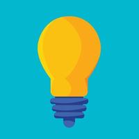 light bulb isolated. creative idea and innovation vector illustration